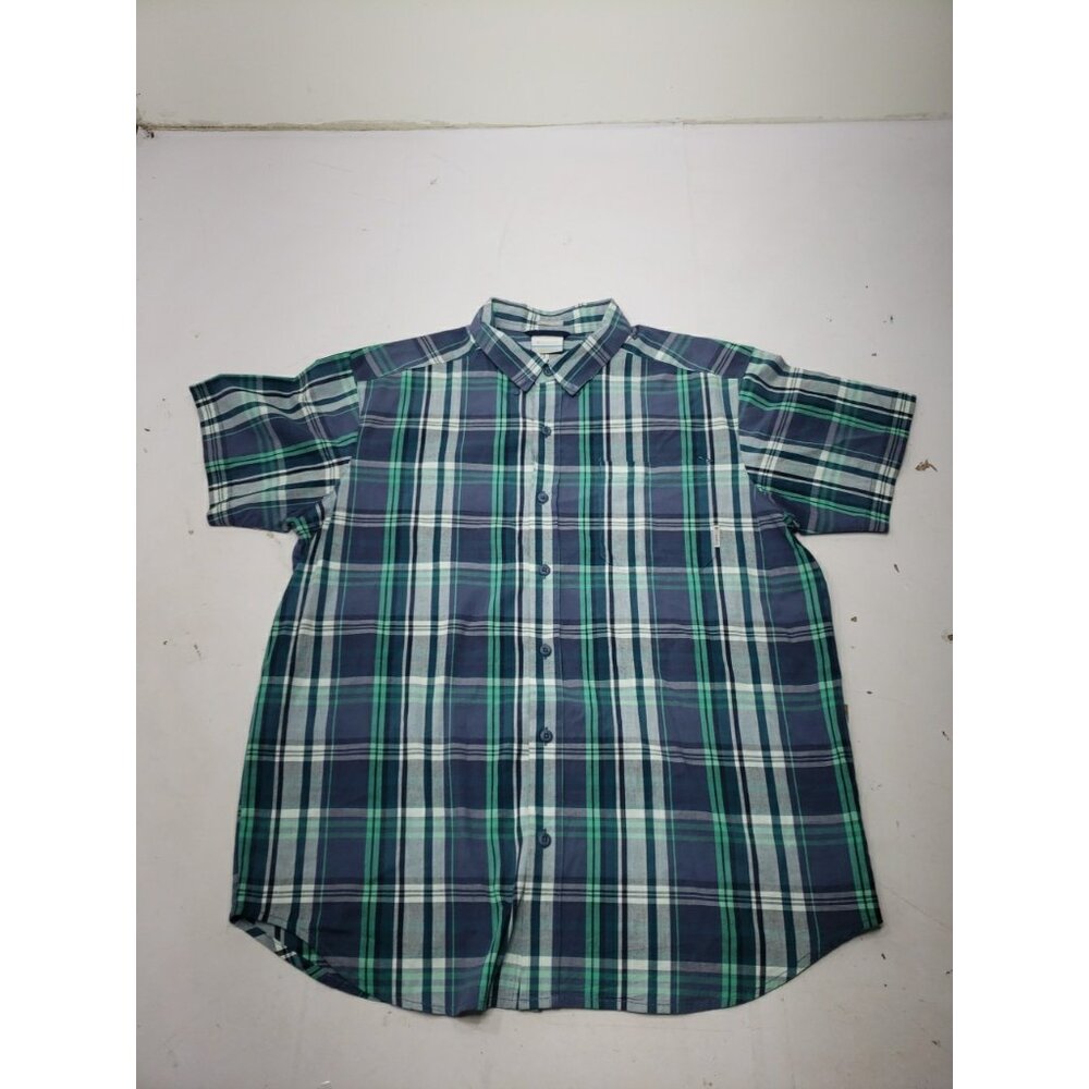Columbia Sportswear Mens 2XL Regular Fit Short Sleeve Button Up Shirt
